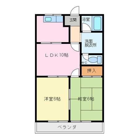 ソレイユ新舞子の物件間取画像